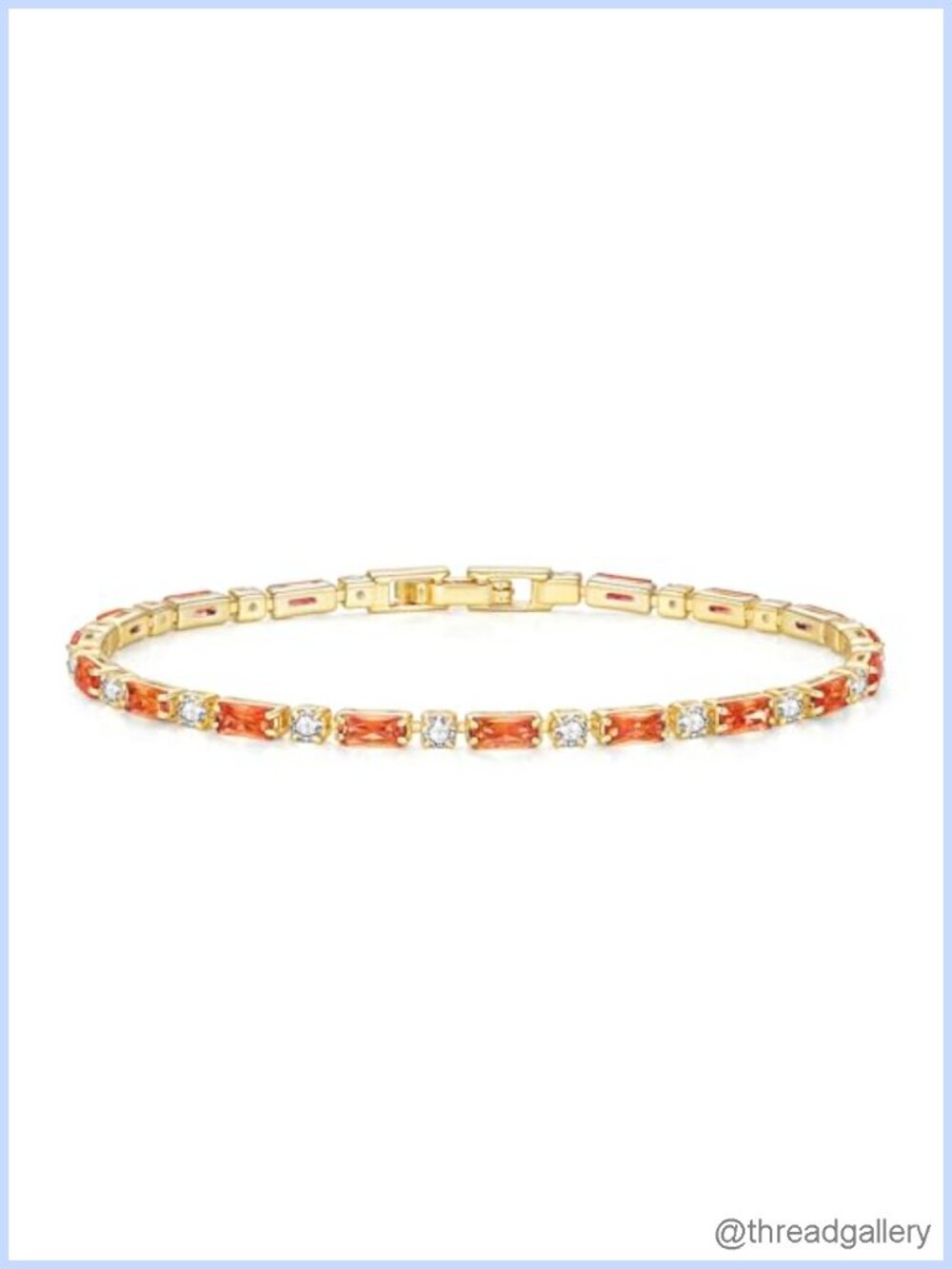Adjustable Tennis Bracelet for Women 14K Gold Plated Brass Cubic Zirconia